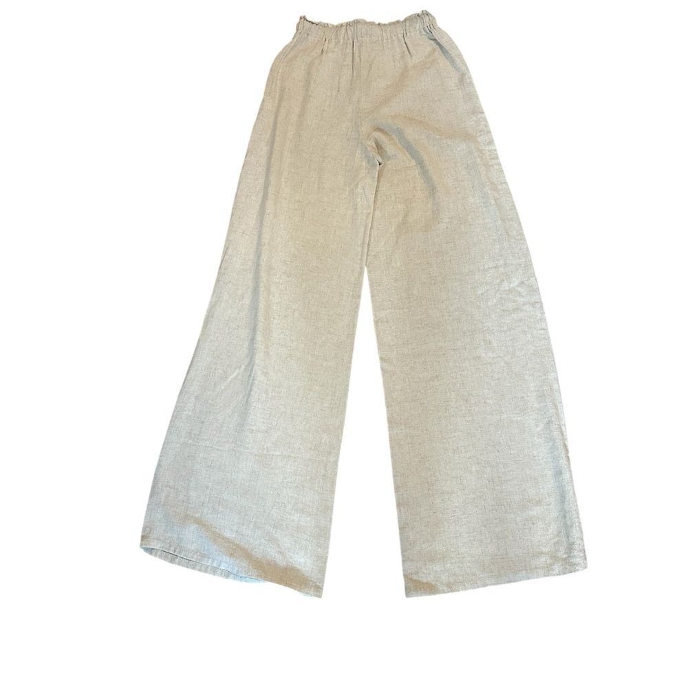 NWT Stillwater Venice Wide Leg Linen Pants Natural XS - Picture 8 of 11